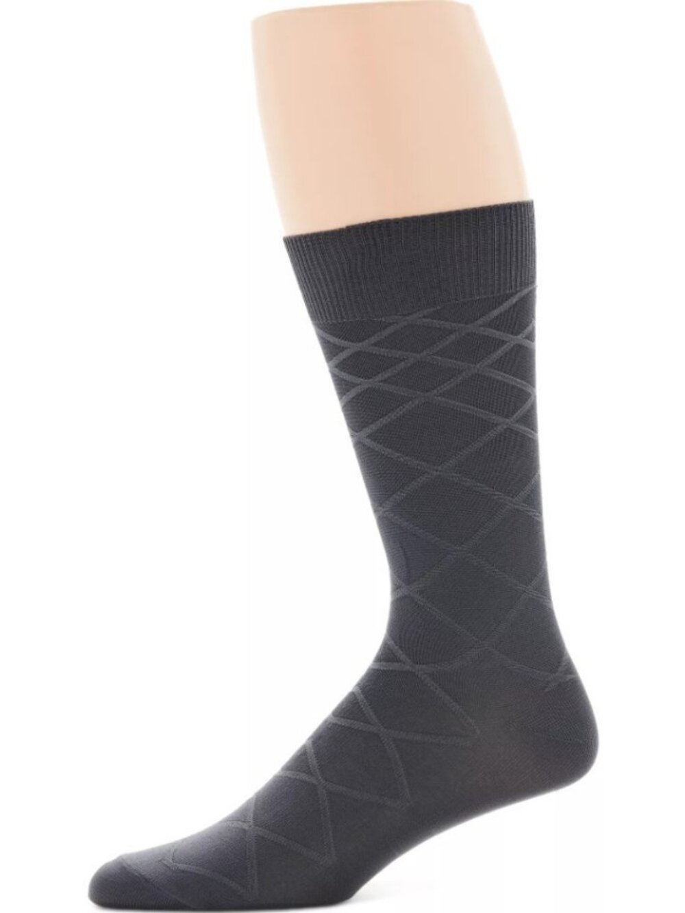 Perry Ellis Portfolio Perry Ellis Men's Luxury Textured Socks Carbon 10-13